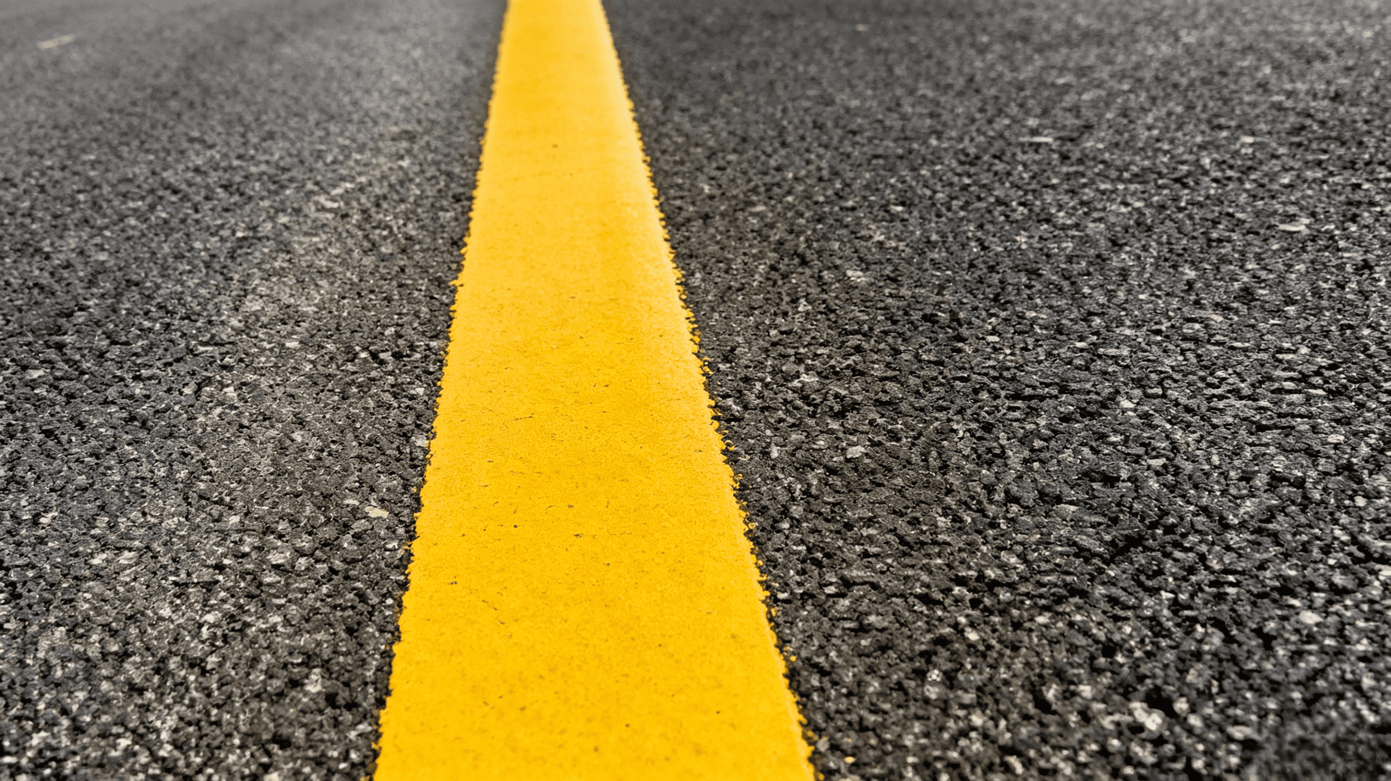 Summer Road Marking Construction